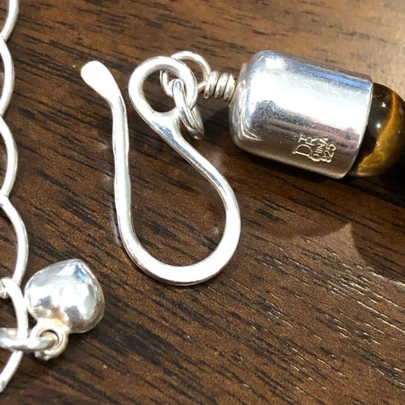 JAY KING DRT Tigers Eye Sterling Silver Necklace - Picture 8 of 9